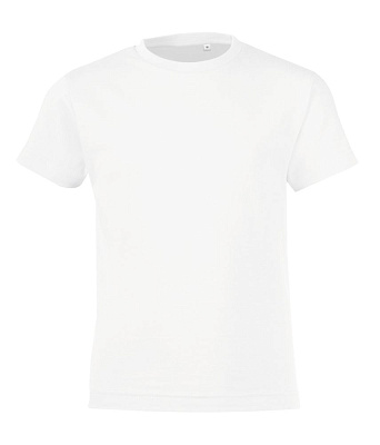 Футболка детская Regent Fit Kids, бирюзовая (Белый)