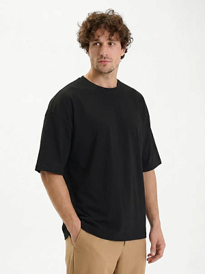 Футболка Oversize Premium 210, черная (Чёрный)