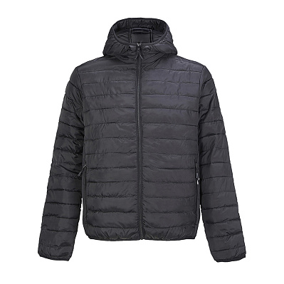 Куртка мужская "STREAM HOODED" 280 Т (Черный)