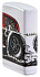 Зажигалка ZIPPO Hot Rod Design с покрытием 540 Matte, латунь/сталь, белая, матовая, 38x13x57 мм - Фото 9