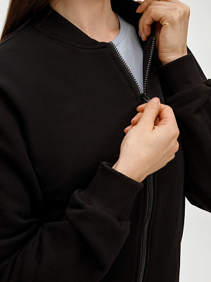 Бомбер унисекс Townie, черный