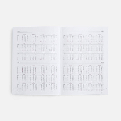 Ежедневник New Nebraska, датированный, красный