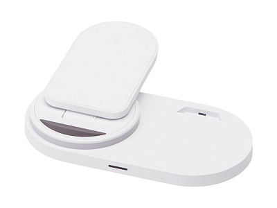 Складная зарядная станция с беспроводной зарядкой Flashport, 15 Вт