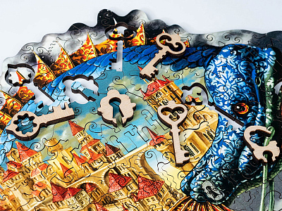 Деревянный пазл Обитаемая рыба, 130 деталей