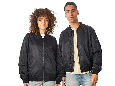 Куртка бомбер Antwerpen унисекс (Чёрный)