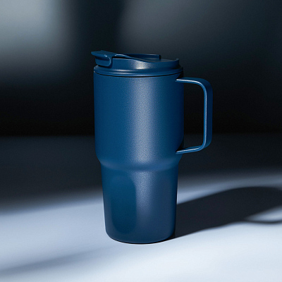 Термокружка вакуумная Авентура (Aventura), синяя