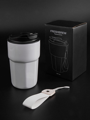 Термостакан Freshbrew, белый