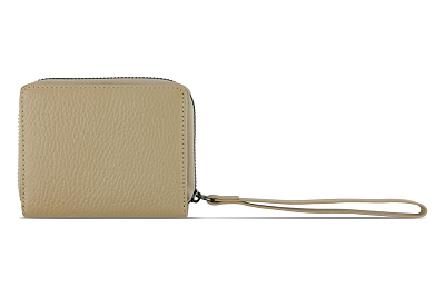 Кошелёк женский BUGATTI Elsa, с защитой RFID, песочного цвета, воловья кожа/полиэстер, 11х2,5х9 см