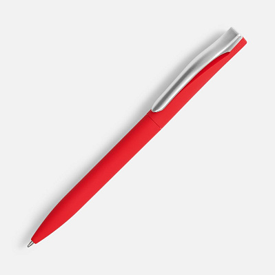 Ручка шариковая Pin Soft Touch, красная (Красный)