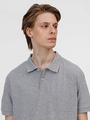 Рубашка поло унисекс Pacific, серый меланж