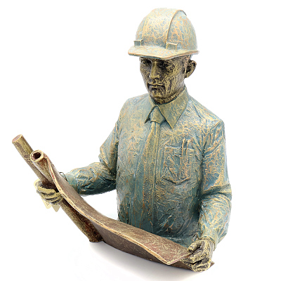 Композиция &amp;quot;Начальник производства&amp;quot; бронза с чернением