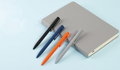 Ручка шариковая "Sirius", покрытие soft touch, серый