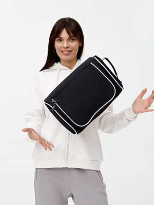 Сумка для обуви Equipex, черная с белым