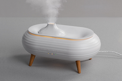 Увлажнитель воздуха "Smart Air" с bluetooth-колонкой, мелодиями и релаксирующими шумами, с подсветкой и ароматизатором  (Белый)