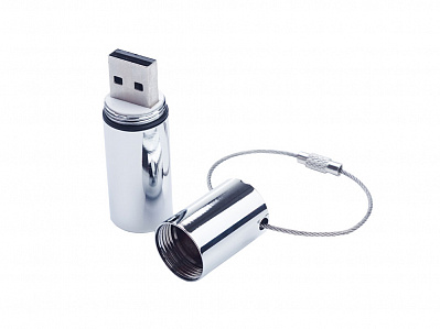 USB 3.0- флешка на 8 Гб Цилиндр (Серебристый)