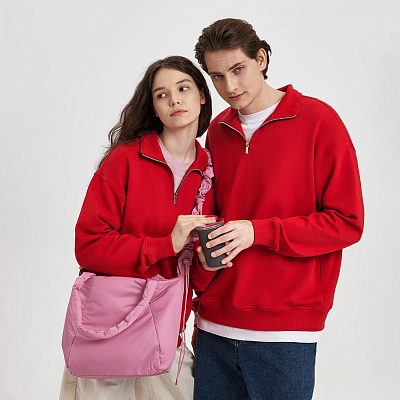 Толстовка на молнии унисекс FLOW, красная