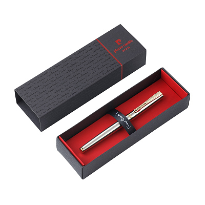 Ручка перьевая Pierre Cardin ECON, цвет - стальной. Упаковка Е