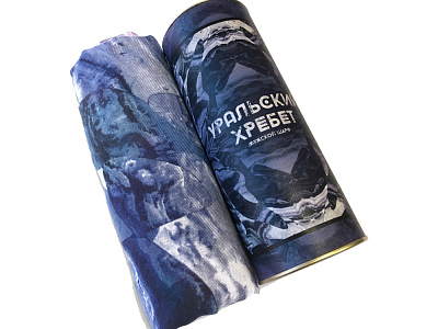 Шарф- палантин Уральский хребет