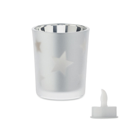 LED tea light candle (Тускло-серебряный)