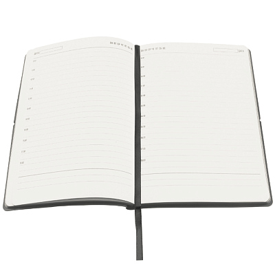 Ежедневник A5 недатированный Massimo в мягком переплёте, серый