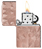 Зажигалка ZIPPO Armor® Hearts с покрытием Rose Gold, латунь/сталь, розовое золото, 38x13x57 мм - Фото 3