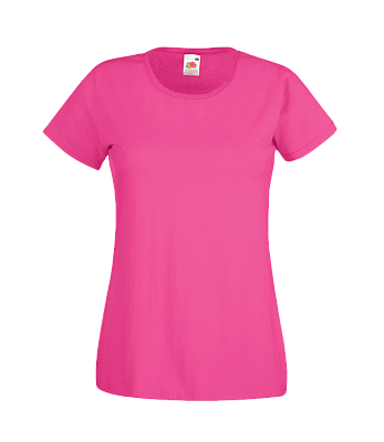Футболки FOTL Lady-Fit Valueweight T (Малиновый)