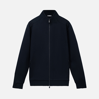 Толстовка на молнии Астин (Astin) темно-синяя, размер S/M