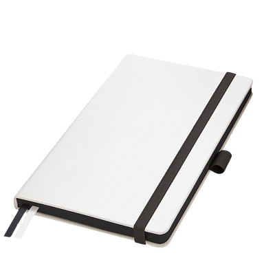 Ежедневник Arctic недатированный, белый/черный