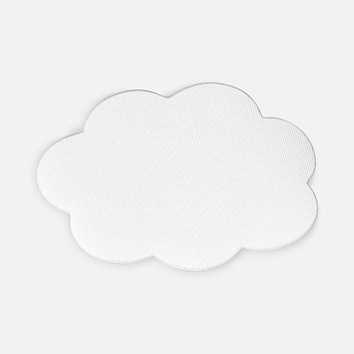 Наклейка тканевая Lunga Calum, L, белая (Белый)