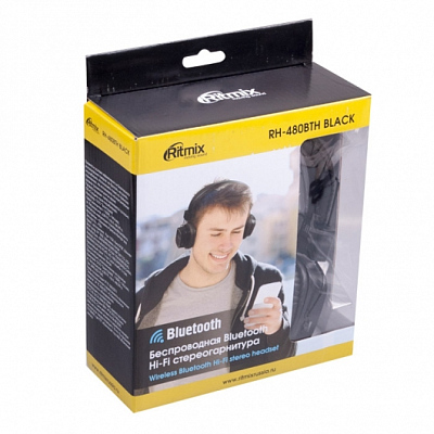 Наушники беспроводные RITMIX RH-480BTH, красный