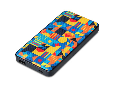 Портативное зарядное устройство с возможностью полноцветной печати на ткани по индивидуальному дизайну клиента