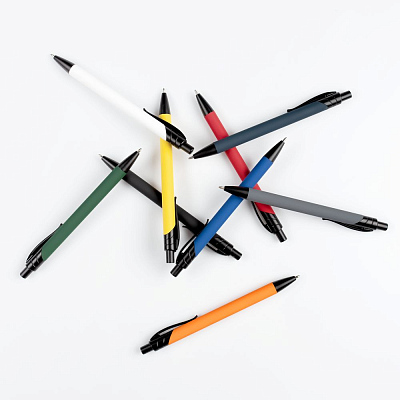 Ручка шариковая Undertone Black Soft Touch, желтая