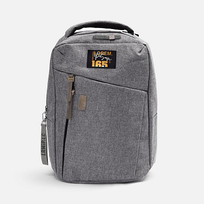 Лейбл кожаный Pasek, XS, серый