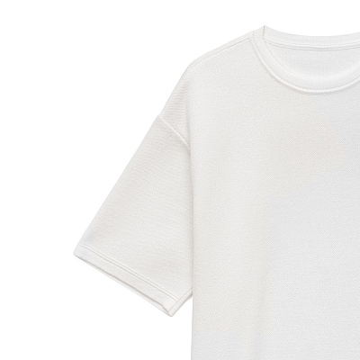 Джемпер с коротким рукавом Siluetti Volumica, молочно-белый