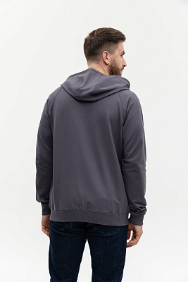 Толстовка мужская STAN с капюшоном на молнии футер без начёса 260, 61