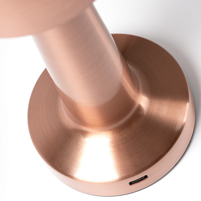 Настольная лампа c встроенной батареей REIKI, розовое золото