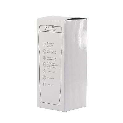 Термостакан "Монтана" 400 мл, покрытие пудра, красный