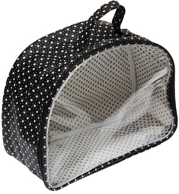 Косметичка Dewal Beauty серия "Звездное небо ", мультицвет 30.5х13.5х23см (Черный)