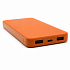 Внешний аккумулятор Polus, 10000 Mah, софт-тач покрытие, оранжевый - Фото 4