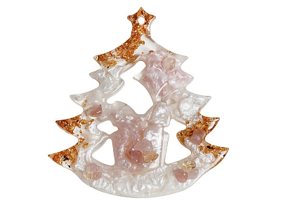 Набор елочных игрушек: Снегирь, Олень, Ель