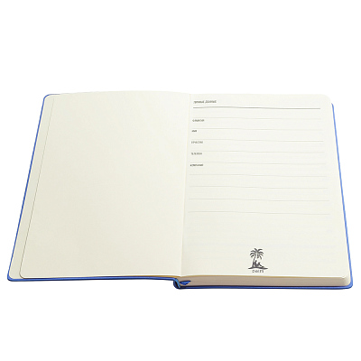 Ежедневник A5 недатированный Franco в мягком переплёте, синий