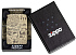 Зажигалка ZIPPO Alchemy Design с покрытием 540 Matte, латунь/сталь, бежевая, матовая, 38x13x57 мм - Фото 6