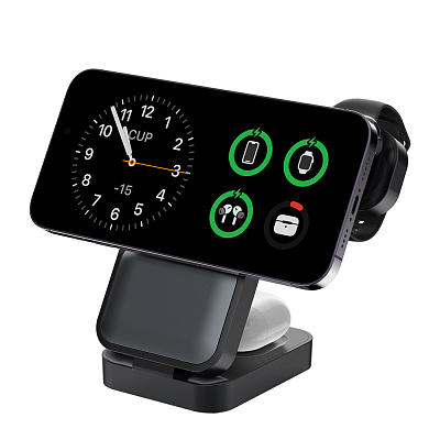 Беспроводной магнитный ПЗУ Pero WB01 Ultimate MagSafe 3в1