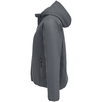 Куртка софтшелл с капюшоном женская Falcon Women, темно-серая