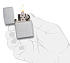 Зажигалка ZIPPO Classic с покрытием Chrome Arch, латунь/сталь, серебристая, матовая, 38x13x57 мм - Фото 4
