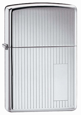 Зажигалка ZIPPO Classic с покрытием High Polish Chrome, латунь/сталь, серебристая, 38x13x57 мм