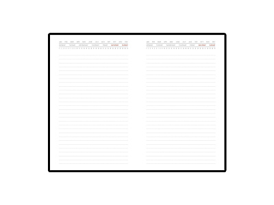 Ежедневник недатированный с индексами А5 Bergamo