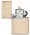 Зажигалка ZIPPO Classic с покрытием Flat Sand, латунь/сталь, бежевая, глянцевая, 38x13x57 мм - Фото 3