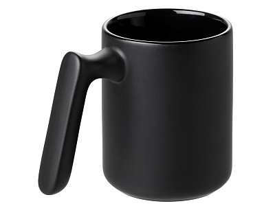 Кружка матовая с прямой ручкой Axio (Чёрный)