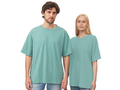 Футболка оверсайз Vienna унисекс (Припылено-бирюзовый)